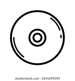 CD Disc – Simple Vector Icon