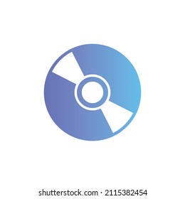 CD Disc vector icon with gradient