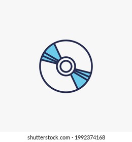 cd disc vector icon media storage