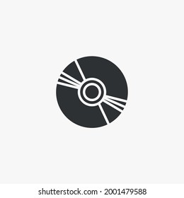 cd disc vector icon media storage