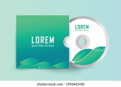 CD disk and Box label design. cd and DVD disc label design template, cd case isolated, vector realistic isolated disk, cd box and disc mockup. Vector illustration