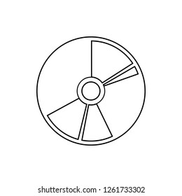 Cd disk icon. Element of Media for mobile concept and web apps icon. Thin line icon for website design and development, app development