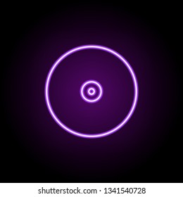 cd disk icon. Elements of Web in neon style icons. Simple icon for websites, web design, mobile app, info graphics