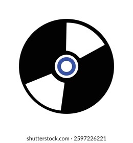 CD Disk Icon Isolated On White Background