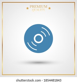 CD disk icon. Vector illustration EPS 10.
