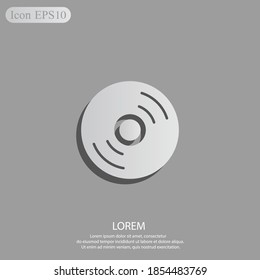 CD disk icon. Vector illustration EPS 10.