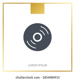 CD disk icon. Vector illustration EPS 10.