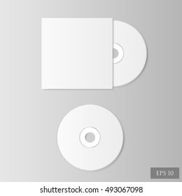 CD disk on the light background