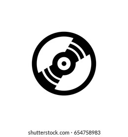 cd disk vector icon