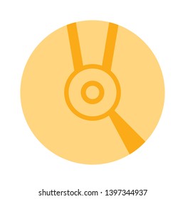 CD disk vector icon. Compact disc filled flat sign for mobile concept and web design. CD, DVD drive glyph icon. Symbol, logo illustration. Pixel perfect vector graphics - Vector