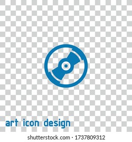 cd disk vector icon on isolated background