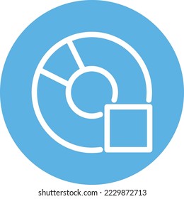 Cd Disk Vector Icon which is suitable for commercial work and easily modify or edit it
