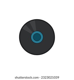 cd disk vector type icon