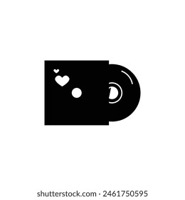 cd disk vector type icon