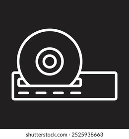 design de ícone de unidade de cd para uso comercial pessoal
