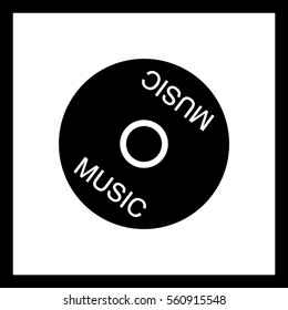 Cd drive to listen to music .Icon.