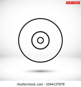 CD drive vector icon