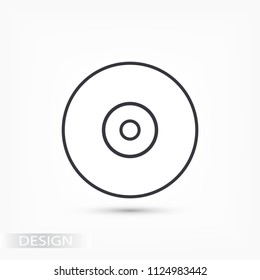 CD drive vector icon