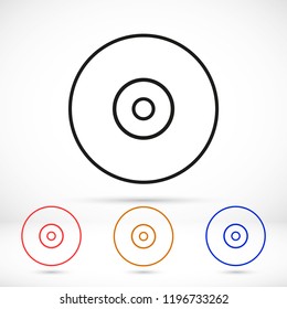 CD drive vector icon