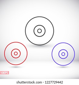 CD drive vector icon