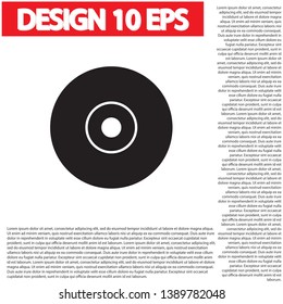 CD drive vector icon . Lorem Ipsum Illustration design