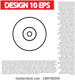 CD drive vector icon . Lorem Ipsum Illustration design