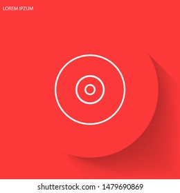 CD drive vector icon . Lorem Ipsum Illustration design