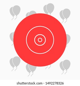 CD drive vector icon . Lorem Ipsum Illustration design