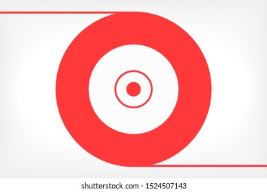 CD drive vector icon . Lorem Ipsum Illustration design
