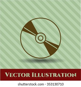 CD, DVD or Blu Ray disc vector symbol