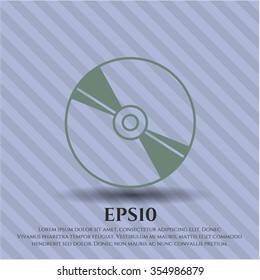 símbolo vector de disco CD, DVD o Blu Ray