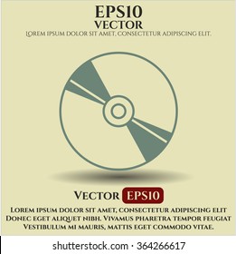 Icono de disco CD, DVD o Blu Ray