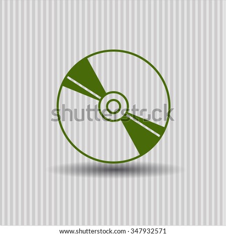 CD, DVD or Blu Ray disc vector icon