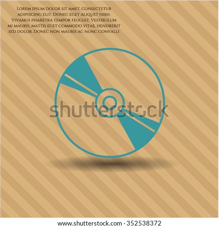 CD, DVD or Blu Ray disc icon