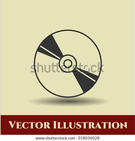 CD, DVD or Blu Ray disc icon