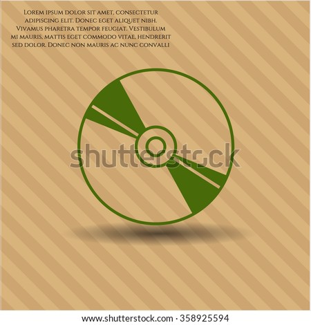 CD, DVD or Blu Ray disc symbol