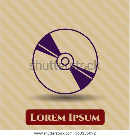 CD, DVD or Blu Ray disc icon vector illustration