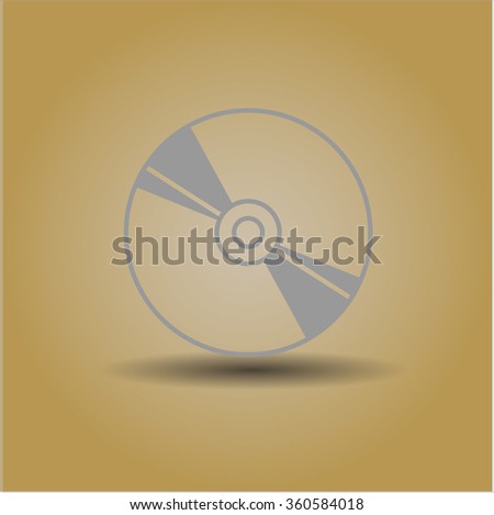 CD, DVD or Blu Ray disc vector symbol