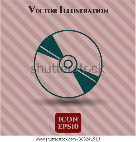 CD, DVD or Blu Ray disc icon or symbol