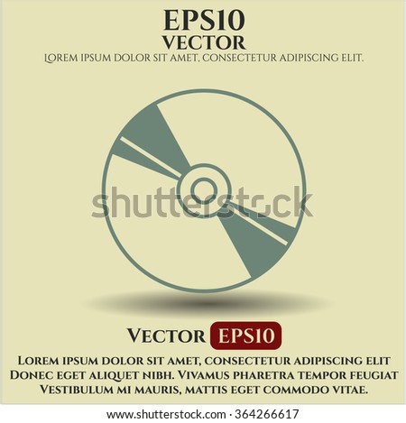 CD, DVD or Blu Ray disc icon
