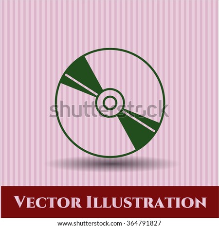 CD, DVD or Blu Ray disc vector icon