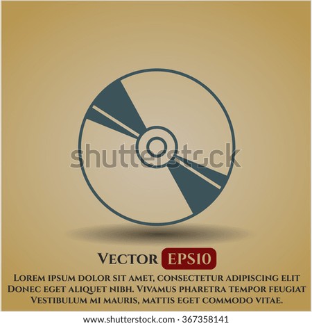 CD, DVD or Blu Ray disc symbol