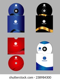 Cd, DVD cover design template