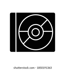 CD DVD Disc Case glyph icon