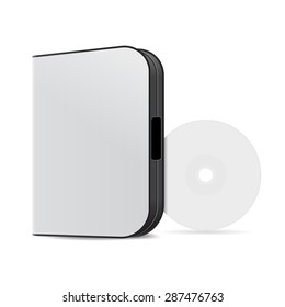 cd or dvd disc cover mockup