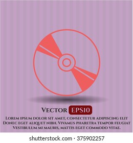 CD or DVD disc high quality icon