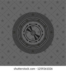 CD or DVD disc icon inside dark badge
