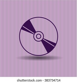 CD or DVD disc icon or symbol