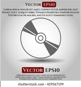 cd or dvd disc icon vector symbol flat eps jpg app