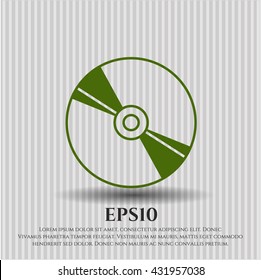 cd or dvd disc icon vector symbol flat eps jpg app
